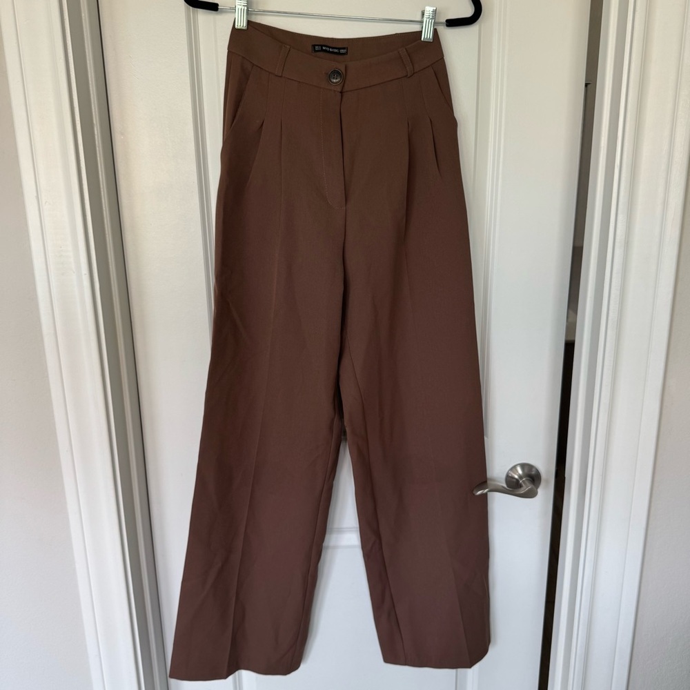 Brown trouser pants
